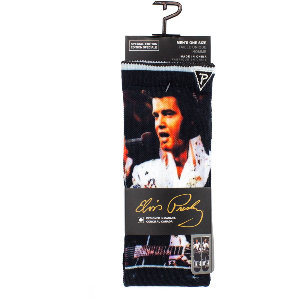 Elvis Presley - Mic Sublimation Socken - Schwarz